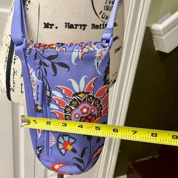 VERA BRANDLEY BOTTLE WATER CROSSBODY BAG PURPLE HISPTER GARDEN - Picture 4 of 14